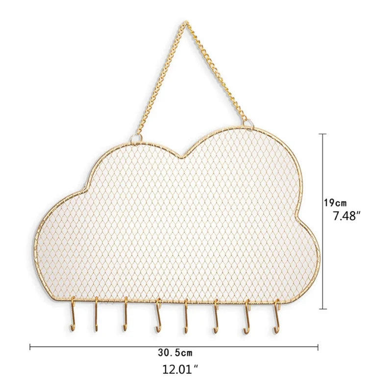Soporte para Joyas de Pared con Forma de Nube