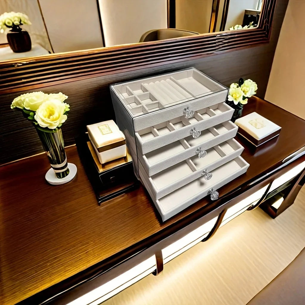 Grande Boîte à Bijoux gros plan bureau