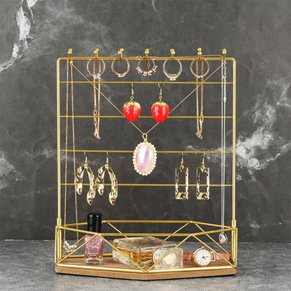 Portant à Bijoux en Métal et Bois