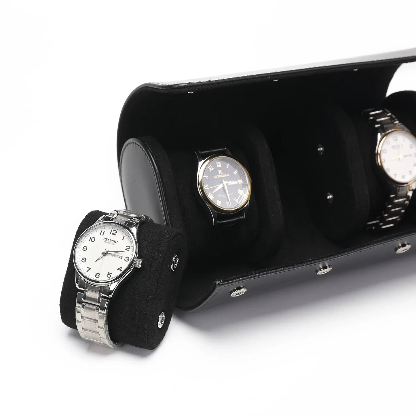 Caja de Relojes de Viaje – 3 Compartimentos