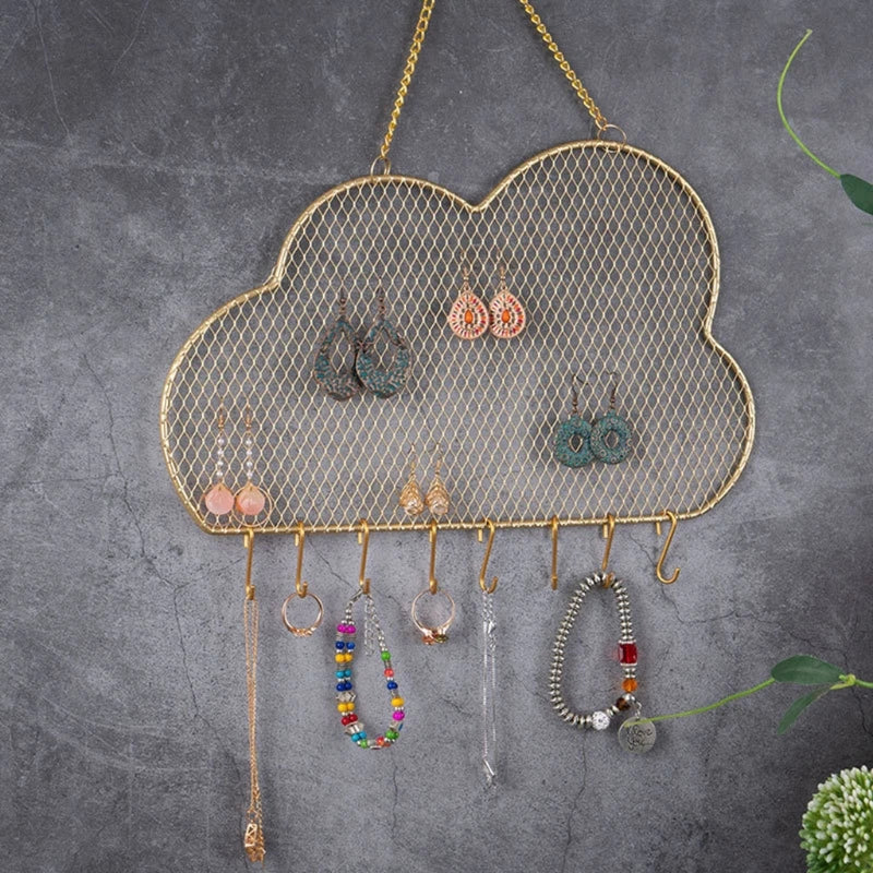 Soporte para Joyas de Pared con Forma de Nube