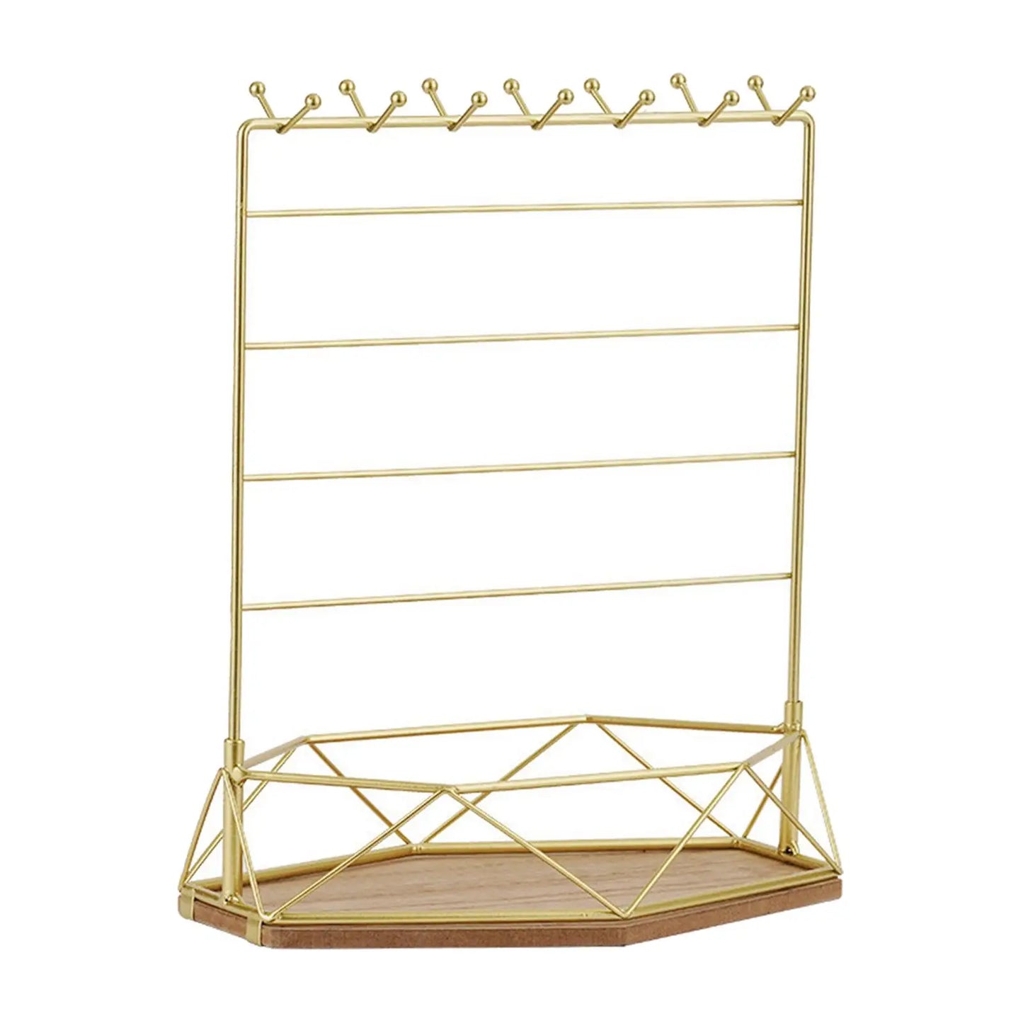 Soporte para Joyas de Metal y Madera