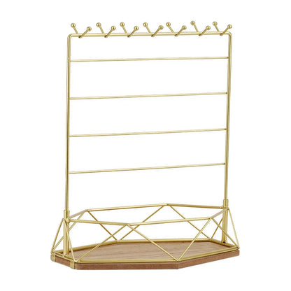 Soporte para Joyas de Metal y Madera