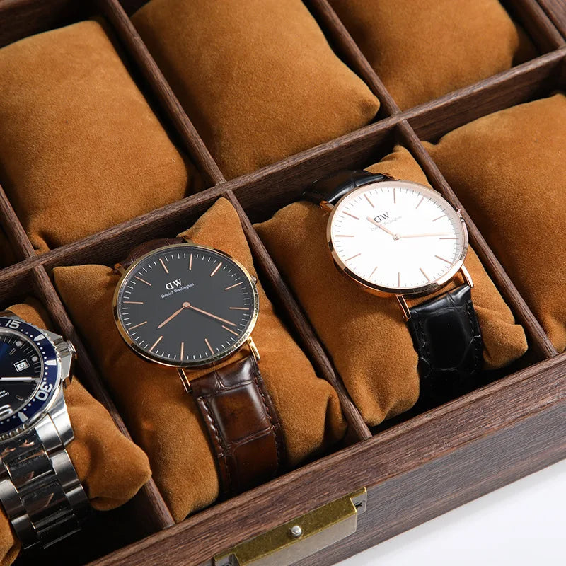 Caja Grande para Relojes de Madera