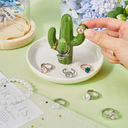 Vide-Poche Cactus en Céramique gros plan